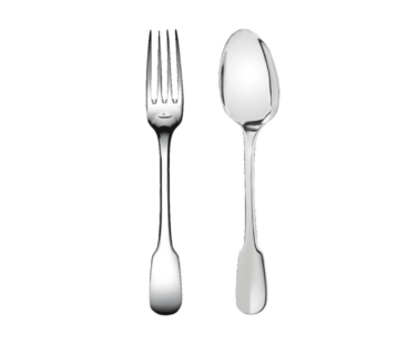 CHRISTOFLE - Coffret de 2 couverts bébé modèle cluny - Pujol maison