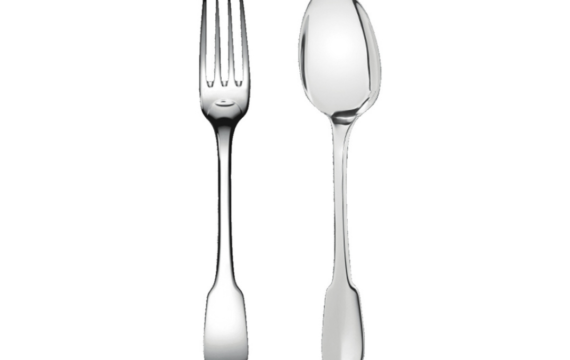 CHRISTOFLE - Coffret de 2 couverts bébé modèle cluny - Pujol maison