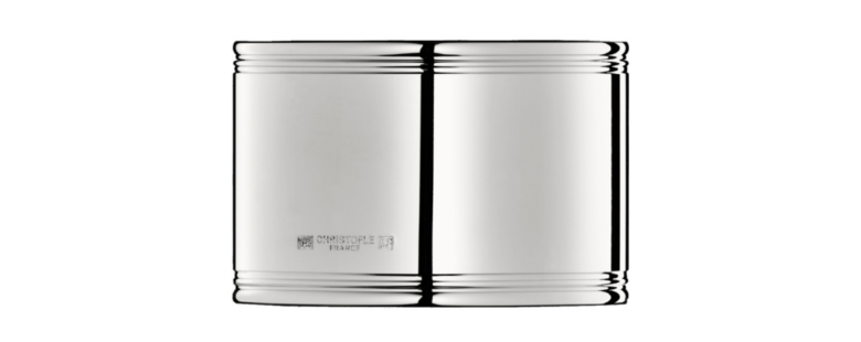 Christofle - Rond de serviette bébé modèle Cluny en argent - Pujol maison