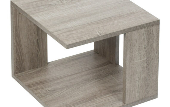 Bout de canapé carré en bois - Pujol maison