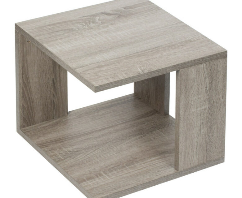 Bout de canapé carré en bois - Pujol maison