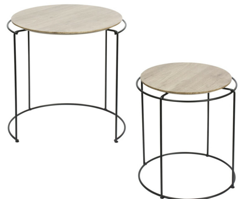 Set de 2 bouts de canapé - Pujol maison