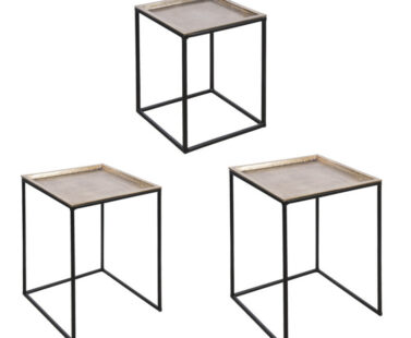 set de tables basse carrées - Pujol maison