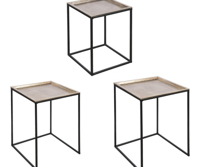 set de tables basse carrées - Pujol maison