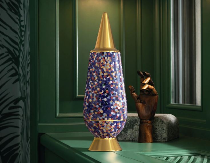 ALESSI - Vase 100% make-up Proust en or - Edition limitée