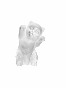 Sculpture lalique chaton - Pujol maison