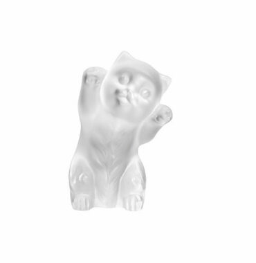 Sculpture lalique chaton - Pujol maison