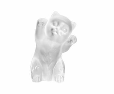 Sculpture lalique chaton - Pujol maison