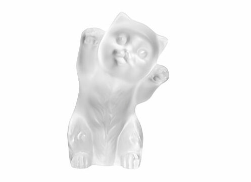 Sculpture lalique chaton - Pujol maison