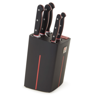 Bloc ensemble de couteaux + aiguiseur Pujol maison