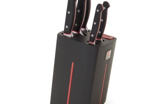 Bloc ensemble de couteaux + aiguiseur Pujol maison