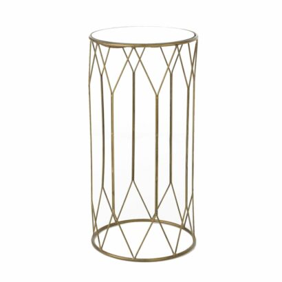 sellette ronde doré