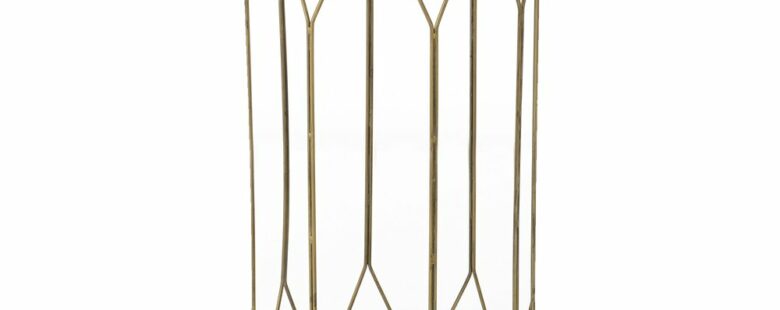 sellette ronde doré