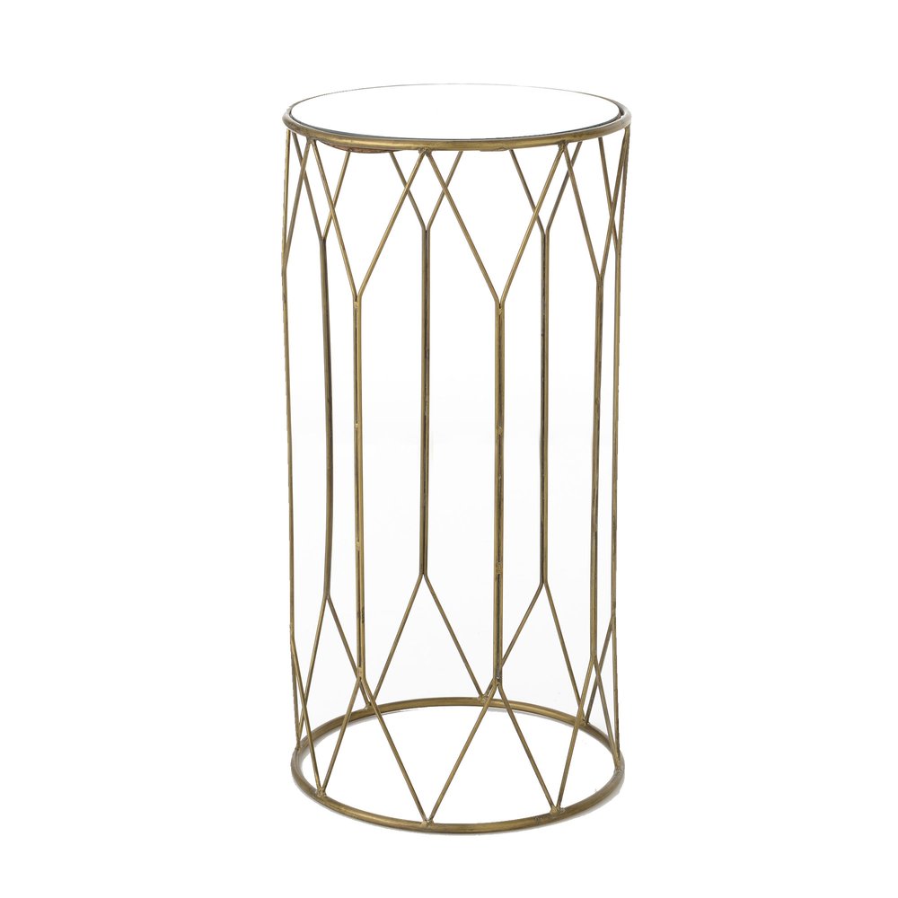 sellette ronde doré