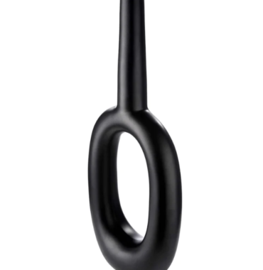 Vase noir mat moderne Ovale - H. 69 cm - Pujol maison