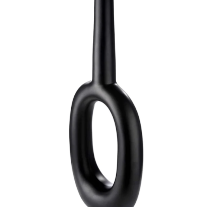 Vase noir mat moderne Ovale - H. 69 cm - Pujol maison