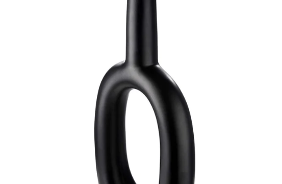 Vase noir mat moderne Ovale - H. 69 cm - Pujol maison
