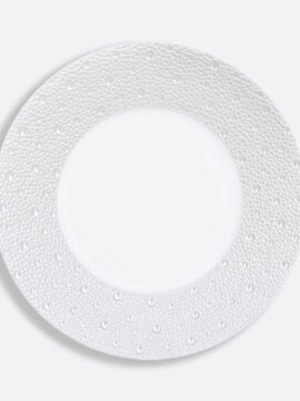 BERNARDAUD - Assiette plat 26 cm Ecume Perles - Pujol maison