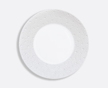 BERNARDAUD - Assiette plat 26 cm Ecume Perles - Pujol maison