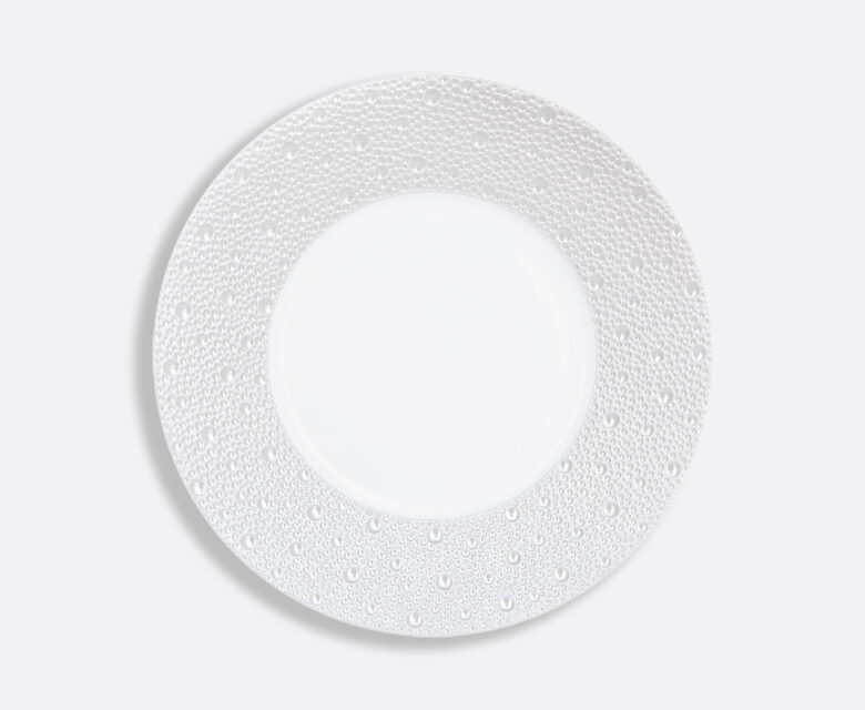 BERNARDAUD - Assiette plat 26 cm Ecume Perles - Pujol maison