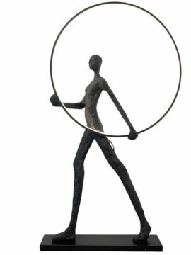 lampadaire sculpture femme