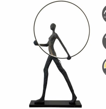 lampadaire sculpture femme