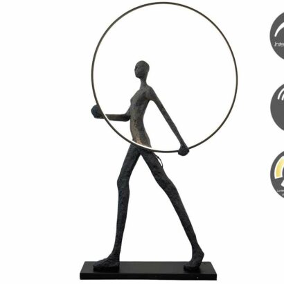 lampadaire sculpture femme