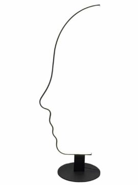 lampadaire visage abstrait