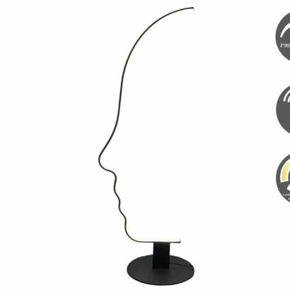 lampadaire visage abstrait