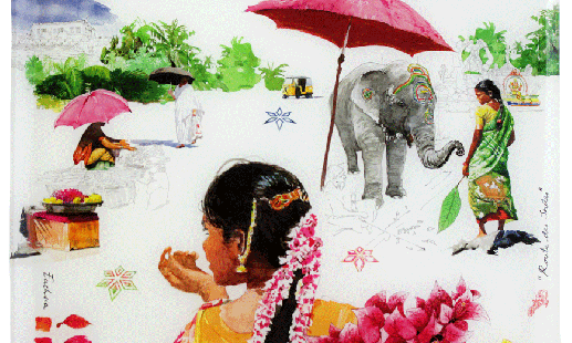 GIEN - Grand plateau acrylique 46,4 X 36,4 CM - Pujol maison