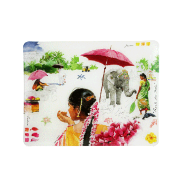 GIEN - Petit plateau acrylique 37 X 28,3 CM - Pujol maison