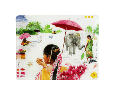 GIEN - Petit plateau acrylique 37 X 28,3 CM - Pujol maison