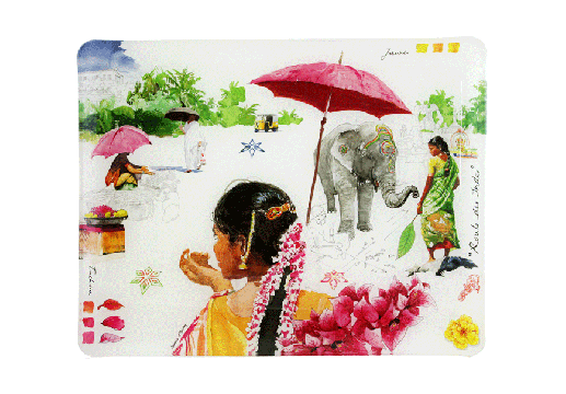 GIEN - Petit plateau acrylique 37 X 28,3 CM - Pujol maison