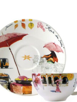 GIEN - Coffret 2 tasses + soucoupes - Pujol maison