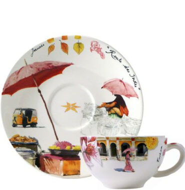 GIEN - Coffret 2 tasses + soucoupes - Pujol maison