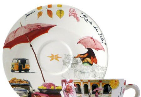 GIEN - Coffret 2 tasses + soucoupes - Pujol maison