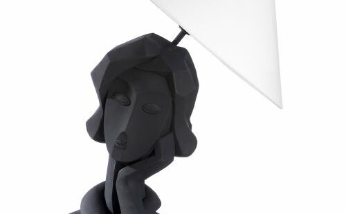 Lampe design en résine DAME - Pujol maison