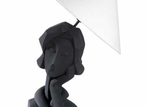 Lampe design en résine DAME - Pujol maison