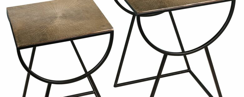 TTable d'appoint GM SQUARE en aluminium or (Copie)