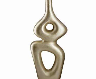 Vase Formas design doré - 29 cm - Pujol maison