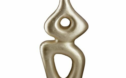 Vase Formas design doré - 29 cm - Pujol maison