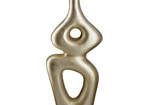 Vase Formas design doré - 29 cm - Pujol maison