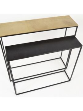 Console noir 80cm Khloe - Pujol Maison