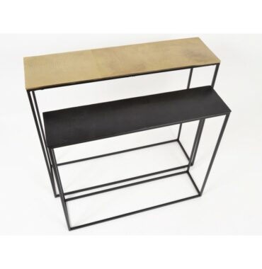 Console noir 80cm Khloe - Pujol Maison