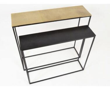 Console noir 80cm Khloe - Pujol Maison