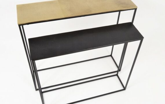 Console noir 80cm Khloe - Pujol Maison
