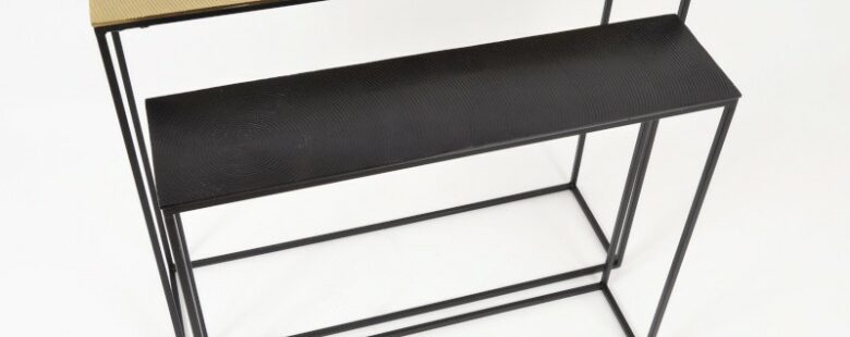 Console noir 80cm Khloe - Pujol Maison