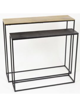 Console dorée 90cm Khloe - Pujol Maison