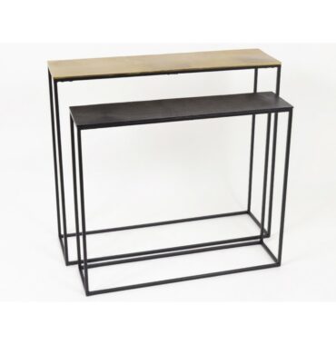 Console dorée 90cm Khloe - Pujol Maison