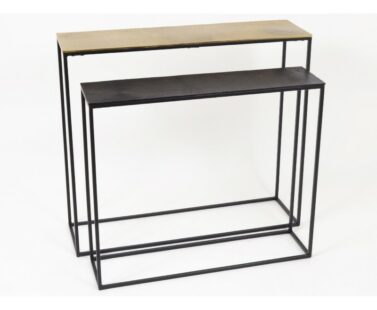 Console dorée 90cm Khloe - Pujol Maison